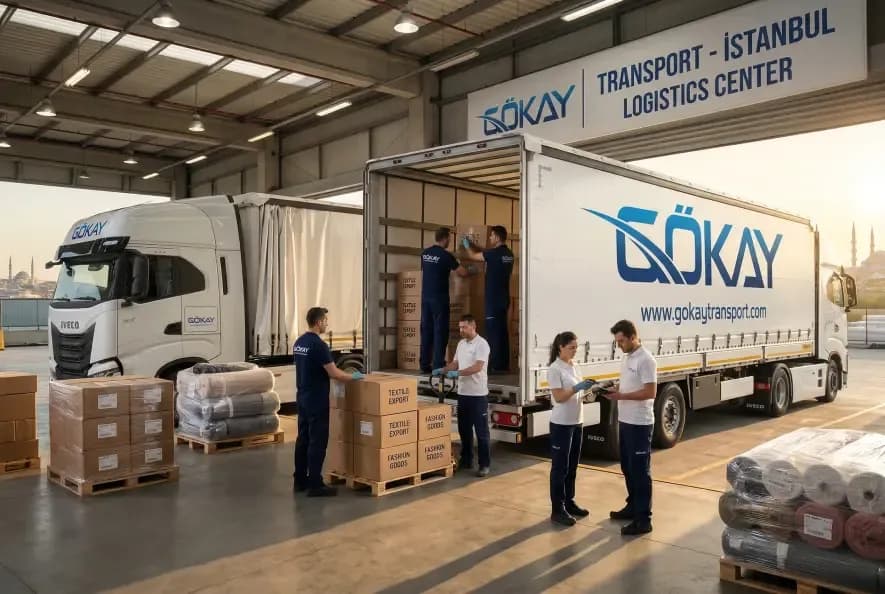 Gökay Transport ile tekstil ihracat nakliye — İstanbul’dan Avrupa’ya sevkiyat
