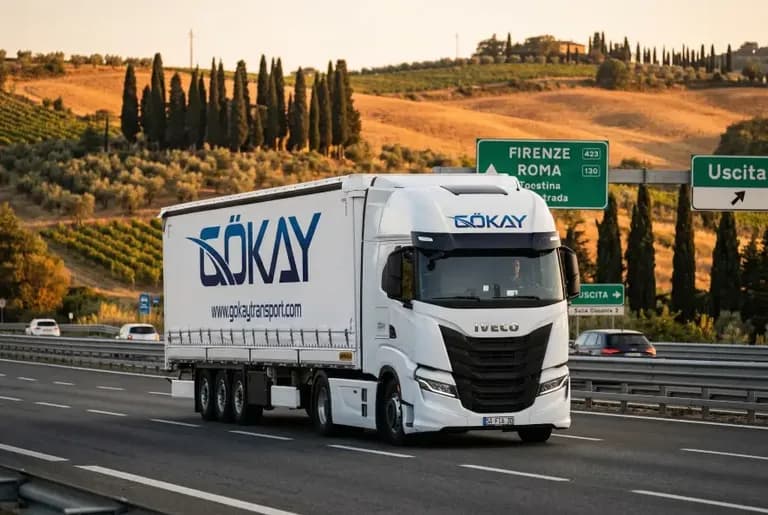 Gökay Transport TIR aracı ile Türkiye’den İtalya’ya karayolu nakliye hizmeti